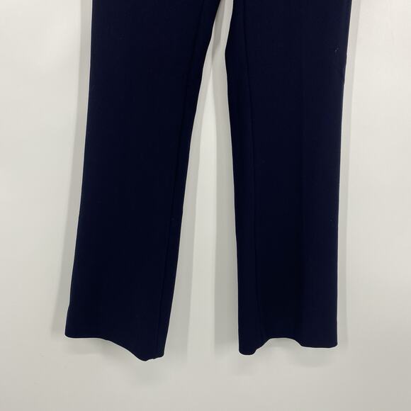 J Crew 365 Edie Trouser Pants Women size 4 Navy Blue Stretch Straight Leg - Picture 3 of 10